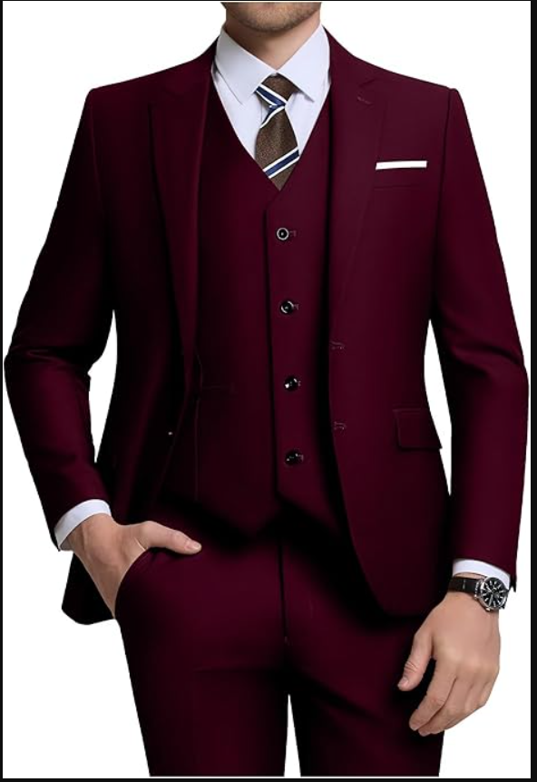Men’s Premium 3-Piece Slim Fit Suit – Elegant Formal Set
