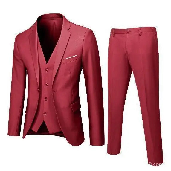 Men’s Premium 3-Piece Slim Fit Suit – Elegant Formal Set